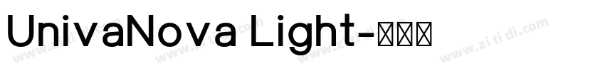 UnivaNova Light字体转换